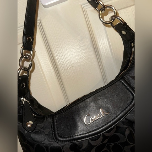 Coach Black C Monogram Ashely hobo Shoulder Bag Y2K contemporary - Picture 2 of 14